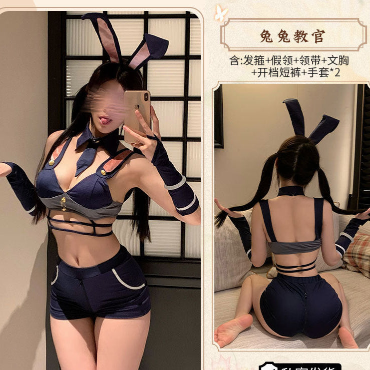 Image of Not wrong midnight bunny girl inspector crotch open suit erotic underwear sexy temptation uniform pure desire pajama girl